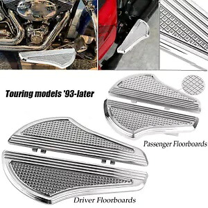フロント&リアフロアボード フットペグ ハーレーツーリングロードグライドキング用フットボード Front & Rear Floorboards Foot Pegs Footboard For Harley Touring Road Glide King 【並行輸入品】