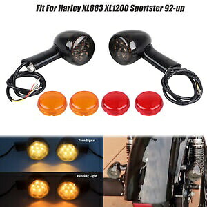 リア LED ターンシグナルインジケーターライトハーレースポーツスターフォーティーエイト XL1200X 48 Rear LED Turn Signal Indicator Light For Harley Sportster Forty Eight XL1200X 48 【並行輸入品】