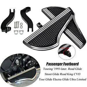乗客用フロアボード ブラケット付き ハーレーツーリングロードキング ストリートグライド 93-23用 Passenger Floorboard w/ Bracket For Harley Touring Road King Street Glide 93-23 【並行輸入品】