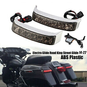 LED サドルバッグブレーキテールライトハーレーロードキングストリートグライド FLHT FLHTK に適合 LED Saddlebag Brake Tail Lights Fit For Harley Road King Street Glide FLHT FLHTK 【並行輸入品】