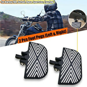 ブラックミニフロアボードハーレーダイナファットボブ/ローライダー/ストリートボブ/スーパーグライド用 BLACK Mini Floorboards For Harley Dyna Fat Bob/Low Rider/Street Bob/Super Glide 【並行輸入品】