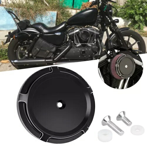 ブラック吸盤エアクリーナーカバーハーレーエレクトラロードグライドキングファットボーイソフテイル用 Black Sucker Air Cleaner Cover For Harley Electra Road Glide King Fatboy Softail 【並行輸入品】