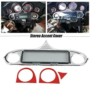 ステレオラジオ ダッシュインサート アクセントカバー ハーレー エレクトラグライド クラシック FLHTK FLHTCU Stereo Radio Dash Insert Accent Cover Harley Electra Glide Classic FLHTK FLHTCU 【並行輸入品】