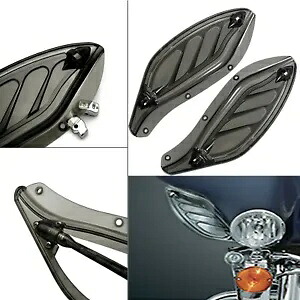 ハーレーエレクトラストリートクラシック用スモーク調整可能なフェアリング風エアディフレクター Smoke Adjustable Fairing Wind Air Deflector For Harley Electra Street Classic 【並行輸入品】