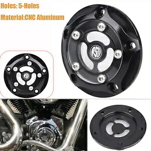 5穴 RSD クラリティ タイミングポイントカバー ハーレーツインカム 99-17 ダイナ ソフテイル FL用 5-Hole RSD Clarity Timing Points Cover For Harley Twin Cam 99-17 Dyna Softail FL 【並行輸入品】