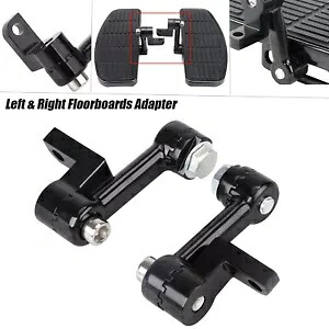 ハーレーダイナFXDB FXDWG FXDL FXD FXDF XL用ブラックフロアボード接続アダプター Black Floorboard Connection Adapters For Harley Dyna FXDB FXDWG FXDL FXD FXDF XL 【並行輸入品】