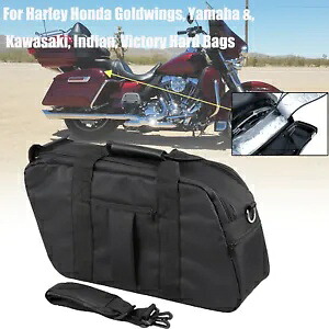 オートバイサドルバッグクーラーバッグハーレーロードキングエレクトラグライドホンダヤマハ Motorcycle Saddlebag Cooler Bag For Harley Road King Electra Glide Honda Yamaha 【並行輸入品】