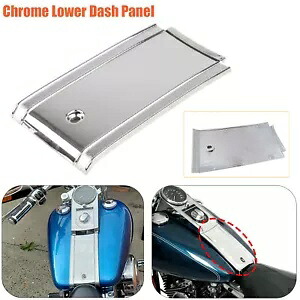 ハーレーファットボーイ FLSTF ヘリテージ ソフテイル FXSTS FXWG 用クロームロアダッシュパネル Chrome Lower Dash Panel For Harley Fatboy FLSTF Heritage Softail FXSTS FXWG 【並行輸入品】