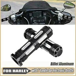 ハーレーツーリングエレクトラグライド用1インチ電子スロットルハンドグリップハンドルバー For Harley Touring Electra Tri Glide 1\