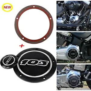 ブラック 103 ダービーカバー タイミングタイマーカバー ハーレーダイナ ソフテイル ツーリング ファットボーイ用 Black 103 Derby Cover Timing Timer Cover For Harley Dyna Softail Touring Fat Boy 【並行輸入品】