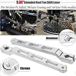 CNC カット拡張ヒールつま先シフトレバーハーレーエレクトラグライドロードキングソフテイル用 CNC Cut Extended Heel Toe Shift Lever For Harley Electra Glide Road King Softail 【並行輸入品】