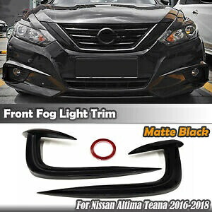 車のフロントバンパーフォグランプスポイラースプリッターリップフィン日産アルティマ 2016-2018 Car Front Bumper Fog light Spoiler Splitter Lip Fins For Nissan Altima 2016-2018 【並行輸入品】