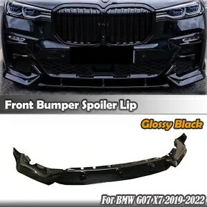 車のフロントバンパースプリッタースポイラー光沢のあるカバー 2019-2022 BMW G07 X7 M スポーツ Car Front Bumper Splitter Spoiler Glossy Cover For 2019-2022 BMW G07 X7 M Sport 【並行輸入品】