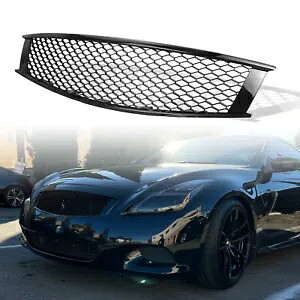 インフィニティ G37 グリル日産 2008-2013 2 ドア車のフロントセンターバンパーグリル 1x For Infiniti G37 Grill Nissan 2008-2013 2-Door Car Front Center Bumper Grille 1x 【並行輸入品】