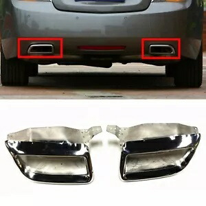 2 個車のリアバンパーステンレス鋼テール排気 L & R ビュイックラクロス 09-13 D 2Pcs Car Rear Bumper Stainless steel Tail Exhaust L&R For Buick Lacrosse 09-13 D 【並行輸入品】
