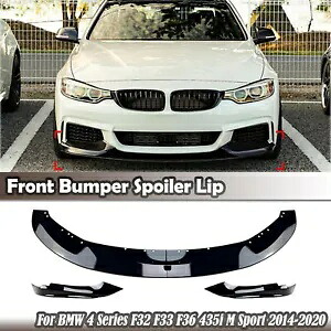 BMW 4 シリーズ F32 F33 F36 435i M スポーツ 2014-20 2015 フロントバンパースポイラーリップ For BMW 4 Series F32 F33 F36 435i M Sport 2014-20 2015 Front Bumper Spoiler Lip 【並行輸入品】