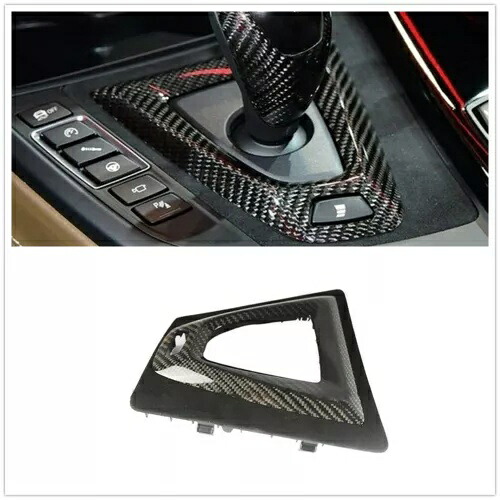 リアルカーボンギアサラウンドカバートリム LHD BMW F80 M3 F82 F83 M4 シフトフレーム Real Carbon Gear Surround Cover Trim LHD For BMW F80 M3 F82 F83 M4 Shift Frame 【並行輸入品】