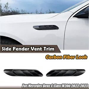メルセデスベンツ C クラス W206 C200 AMG C63 2022-2023 車のサイドフェンダーベントトリム For Mercedes Benz C Class W206 C200 AMG C63 2022-2023 Car Side Fender Vent Trim 【並行輸入品】