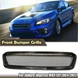 フロントバンパーグリルグリルメッシュカバースバルインプレッサ WRX STI 2014.6-2017 1 個 Front Bumper Grille Grill Mesh Cover For Subaru Impreza WRX STI 2014.6-2017 1PCS 【並行輸入品】