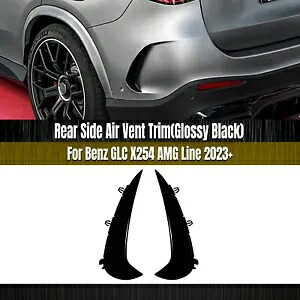 車のリアバンパーサイドエアベントトリムベンツ GLC クラス X254 AMG ライン 2023+ 黒 Car Rear Bumper Side Air Vent Trim For Benz GLC Class X254 AMG Line 2023+ Black 【並行輸入品】