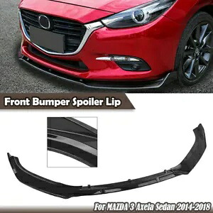 フロントロアスポイラーリップスプリッターマツダ 3 アレクサ 2014-16 2017-18 光沢のある黒 Front Lower Spoiler Lip Splitter For MAZDA 3 Alexa 2014-16 2017-18 Glossy Black 【並行輸入品】