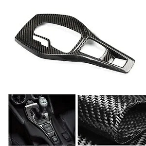 カーボンファイバーカーインテリアギアシフトノブパネルカバーキットシボレーカマロ用 Carbon Fiber Car Interior Gear Shift Knob Panel Cover Kit For Chevrolet Camaro 【並行輸入品】