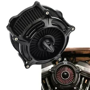 エアクリーナーインテークフィルターハーレー M8 ソフテイルツーリングトライク 2018-21 2020 ブラック Air Cleaner Intake Filter For Harley M8 Softail Touring Trike 2018-21 2020 Black 【並行輸入品】