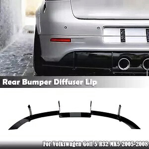フォルクスワーゲンゴルフ 5 R32 MK5 2005-2009 2007 リアバンパーディフューザーふかひれトリム For Volkswagen Golf 5 R32 MK5 2005-2009 2007 Rear Bumper Diffuser Shark Fin Trim 【並行輸入品】