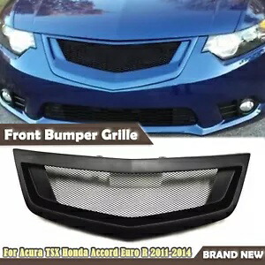 アキュラ TSX ホンダアコードユーロ R 2011-2014 フロントバンパーグリルグリルメッシュキット For Acura TSX Honda Accord Euro R 2011-2014 Front Bumper Grille Grill Mesh Kit 【並行輸入品】