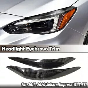 2 個眉まぶたヘッドライトカバートリム 2015-20 2019 スバルインプレッサ WRX STI 2pcs Eyebrow Eyelid Headlight Cover Trim For 2015-20 2019 Subaru Impreza WRX STI 【並行輸入品】