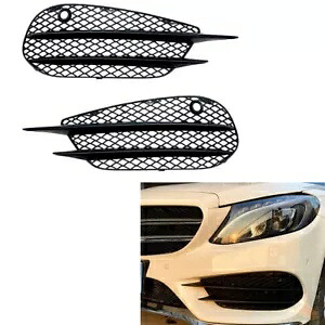 2015-2018 2017 メルセデスベンツ C クラススポーツフロントエアベントカバートリムブラック For 2015-2018 2017 Mercedes Benz C Class Sport Front Air Vent Cover Trim Black 【並行輸入品】
