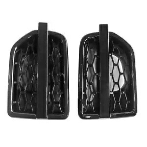 L & R サイドグリルエアインテークフェンダーベントブラックランドローバー LR4 ランドマーク L & R Side Grille Air Intake Fender Vents Black For Land Rover LR4 Landmark 【並行輸入品】
