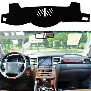 レクサス LX570 2007-2014 2008 BLK ダッシュマットダッシュボードマットダッシュカバーサンバイザーパッド For Lexus LX570 2007-2014 2008 BLK Dashmat Dashboard Mat Dash Cover SunVisor Pad 【並行輸入品】