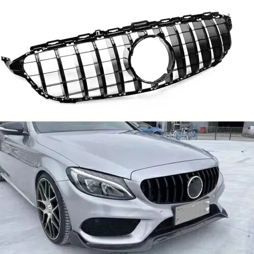 フロントグリルグリルメルセデスベンツ C クラス W205 C250 C43 2014 2015 2016-18 GT Front Grille Grill For Mercedes Benz C Class W205 C250 C43 2014 2015 2016-18 GT 【並行輸入品】