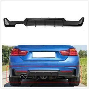リアバンパーディフューザーツインエキゾーストパイプ BMW 4 シリーズ F32 2014-20 マットブラック Rear Bumper Diffuser Twin Exhaust Pipe For BMW 4 Series F32 2014-20 Matte Black 【並行輸入品】