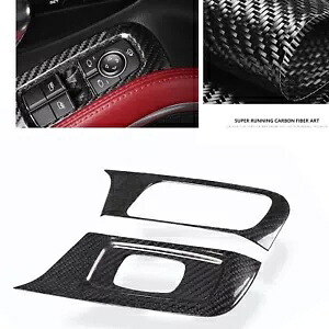 ウィンドウスイッチパネルカバーキット炭素繊維ポルシェ 718 ケイマン 2016-2019 2018 Window Switch Panel Cover Kit Carbon Fiber For Porsche 718 Cayman 2016-2019 2018 【並行輸入品】