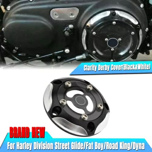 オートバイダービーカバー装飾ハーレーソフテイル 2019+ ファットボブダイナロードキング 1PC Motorcycle Derby Cover Decor For Harley Softail 2019+ Fat Bob Dyna Road King 1PC 【並行輸入品】