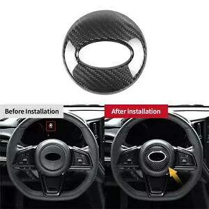 1PC インテリアステアリングホイールセンターパネルカバートリムスバル WRX 2022-24 2023 1PC Interior Steering Wheel Center Panel Cover Trim For Subaru WRX 2022-24 2023 【並行輸入品】