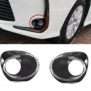 2x ブラックフロントサイドフォグランプランプフレームトリムトヨタカローラ 2019-2023 2020 2x Black Front Side Fog Lights Lamp Frame Trim For Toyota Corolla 2019-2023 2020 【並行輸入品】