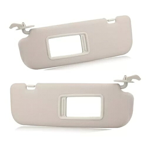 車ベージュサンバイザーサンシェード ミラーキット付きヒュンダイエラントラ 2011-2015 2012 2 個 Car Beige Sunvisor Sunshade W/Mirror Kit For Hyundai Elantra 2011-2015 2012 2PCS 【並行輸入品】