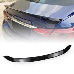車のリアトランクスポイラーウイングカバーキット光沢のある 2014-2023 2019 インフィニティ Q50 1PC Car Rear Trunk Spoiler Wing Cover Kit Glossy For 2014-2023 2019 Infiniti Q50 1PC 【並行輸入品】