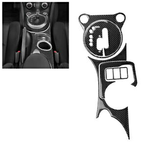 カーボンファイバーギアシフトノブカバーパネルトリムステッカー日産 370Z Z34 09-22 Carbon Fiber Gear Shift Knob Cover Panel Trim Sticker For Nissan 370Z Z34 09-22 【並行輸入品】