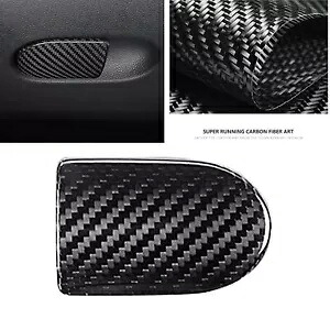 14-21 2016 ミニクーパー F55 F56 F57 カーボンファイバー収納ボックスハンドルカバーキット For 14-21 2016 Mini Cooper F55 F56 F57 Carbon Fiber Storage Box Handle Cover Kit 【並行輸入品】