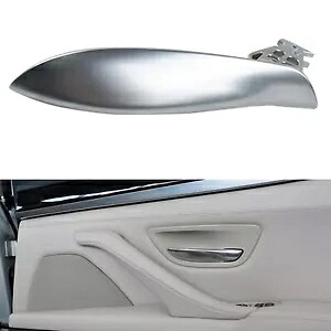 BMW F10 F11 F18 2010-2017 2013 車右インナードアプルハンドルカバーシルバー For BMW F10 F11 F18 2010-2017 2013 Car Right Inner Door Pull Handle Cover Silver 【並行輸入品】