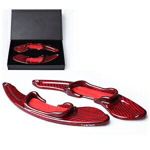 カーボンステアリングホイールシフトパドル延長レッドマツダアクセラアテンザ CX4 CX5 Carbon Steering Wheel Shift Paddle Extension Red For MAZDA Axela Atenza CX4 CX5 【並行輸入品】