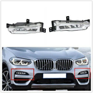 2 個左 & 右フロント LED フォグライトランプ DRL アセンブリ BMW G01 X3 2017-2019 2pcs Left & Right Front LED Fog Light Lamp DRL Assembly For BMW G01 X3 2017-2019 【並行輸入品】