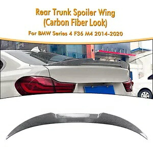 カーボンファイバールックリアトランクスプリッターウイング BMW 4 シリーズ F36 M4 2014-2020 1PC Carbon Fiber Look Rear Trunk Splitter Wing For BMW 4 Series F36 M4 2014-2020 1PC 【並行輸入品】 43,615円