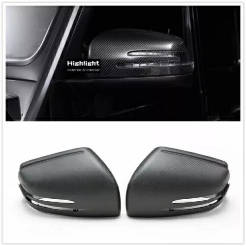 カーボンファイバー車ミラーハウジングキャップベンツ G W463 X166 W166 GLE GLS クリック D Carbon Fiber Car Mirror Housing Cap For Benz G W463 X166 W166 GLE GLS Click On D 【並行輸入品】