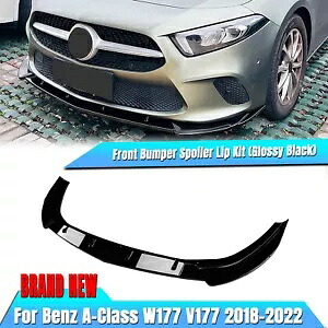 フロントバンパースプリッターリップ メルセデスベンツ A クラス W177 V177 2018-22 ベースブラック Front Bumper Splitter Lip For Mercedes Benz A Class W177 V177 2018-22 Base Black 【並行輸入品】 41,470円