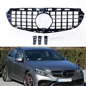 車のフロントセンターバンパーフードグリル Vretical グリルブラックベンツ 2014 E63 AMG Car Front Center Bumper Hood Grille Vretical Grill Black For Benz 2014 E63 AMG 【並行輸入品】